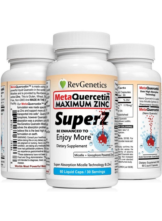 REVGENETICS MetaQuercetin SuperZ: Micelle + Ionophore Powered Zinc™ - Image 2