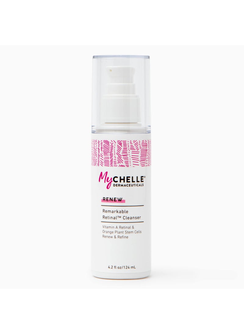MyChelle Dermaceuticals - MyCHELLE Dermaceuticals Remarkable Retinal Facial Cleanser (4.2 Fl Oz), Renews and Refines Skin with Vitamin A Retinaldehyde and Orange Plant Stem Cells - Image 1