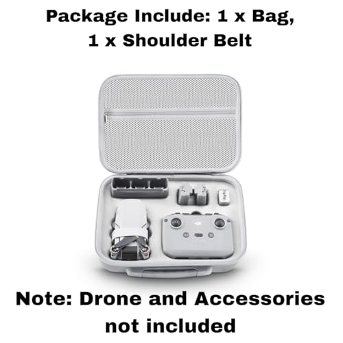 GetZget ® Carrying Case Bag Compatible with DJI Mavic Mini 2/ Mini 2 SE/Mini 4k Protective Hard Appearance Case (Mini 2/SE/4k Bag), Black - Image 4