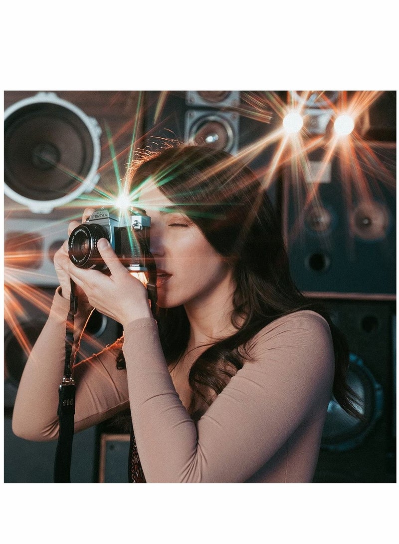 77MM Camera Len Filter, Special Film Effect Camera Len Filter Accessories, Colorful Starlight Effect,  Widescreen Film Polarizer Len Filter, for Professional Photography Lens (Colorful Starlight)  - Image 2