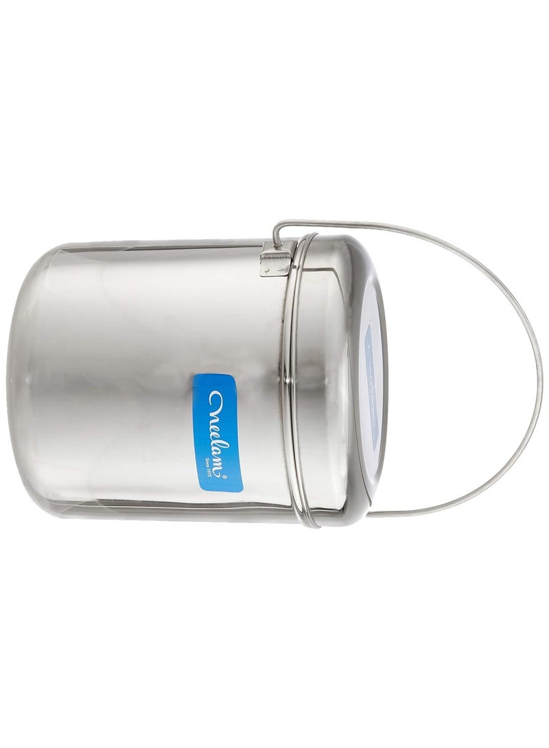 Neelam Stainless Steel 19 22G RDD Milk Pot, 8800 ml, Silver - Image 2
