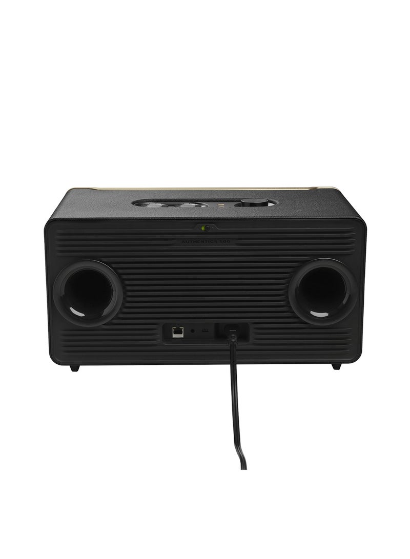 JBL Authentics 500 Hi-fidelity Smart Home Speaker With Wi-Fi, Bluetooth, Voice Assistants And Retro Design Black - Image 4
