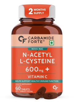 CARBAMIDE FORTE N-Acetyl, L-Cysteine 600Mg (Nac) 60 Veg Tablets  - Image 1