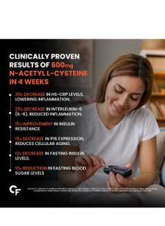 CARBAMIDE FORTE N-Acetyl, L-Cysteine 600Mg (Nac) 60 Veg Tablets  - Image 4