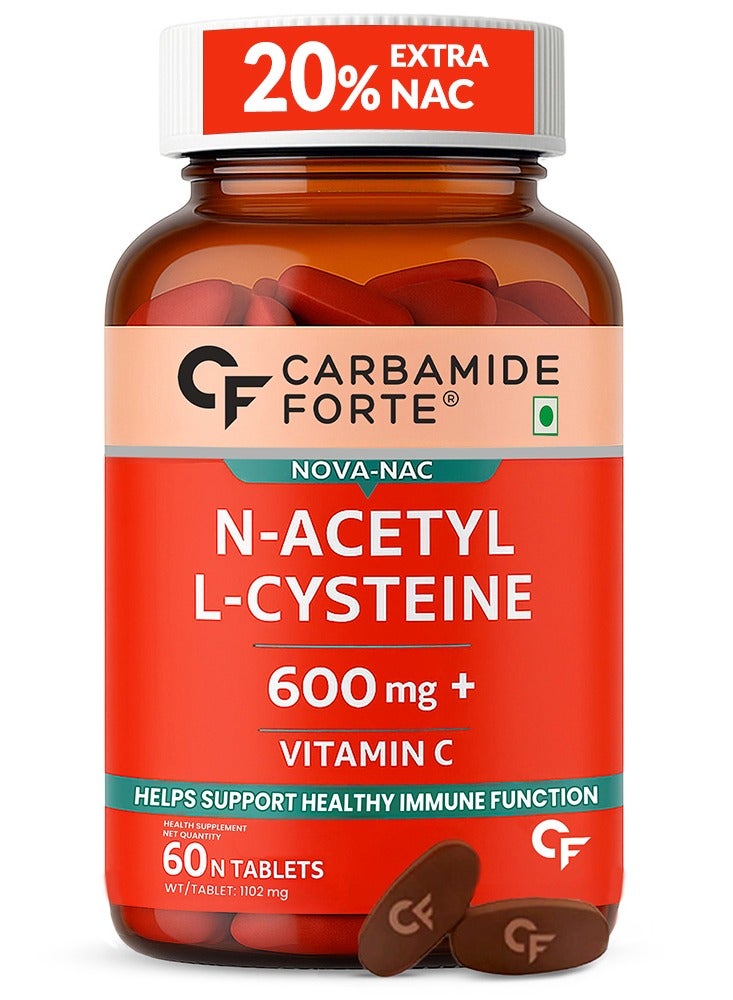 CARBAMIDE FORTE N-Acetyl, L-Cysteine 600Mg (Nac) 60 Veg Tablets - Image 1