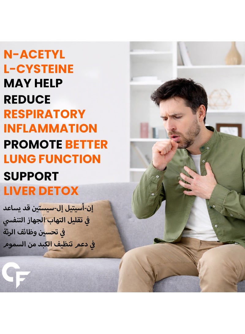 CARBAMIDE FORTE N-Acetyl, L-Cysteine 600Mg (Nac) 60 Veg Tablets - Image 5