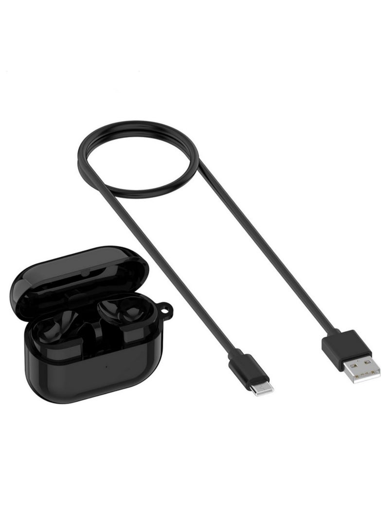 1pcs Replacement Charging Case for Samsung Galaxy Buds3 Pro SM-R630 High-Speed Charging Hub with LED Indicator Compatible with Galaxy Buds3 Pro R630 Bluetooth Headset black - Image 1