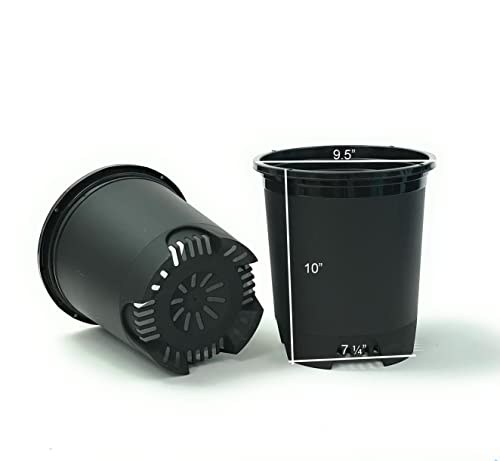 Cotta Planters 3 Gallon Nursery Pot Plastic Planters for Outdoor Indoor Plants Gardening 6-Pack Flower Pots Plant Pots with Drainage Holes - Image 2