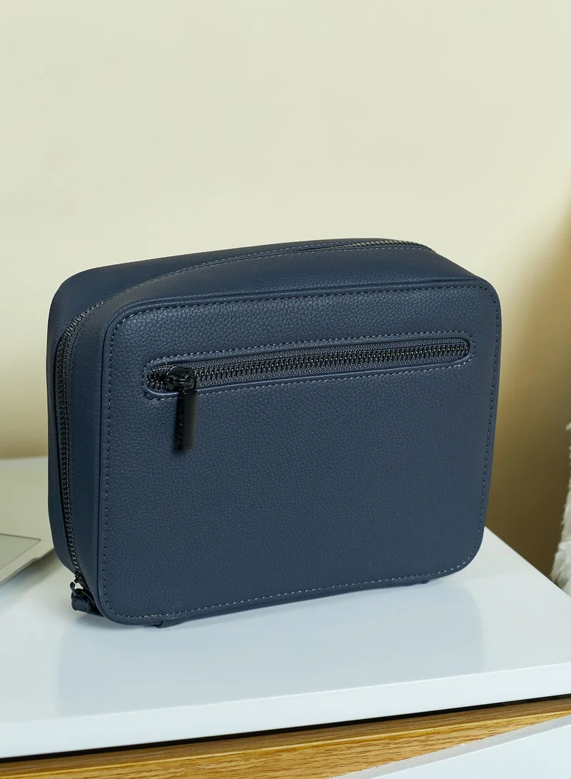 Stackers Navy Blue Pebble Tech Cable Tidy