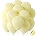 Bezente Pastel Yellow Latex Party Balloons 100 Pack 12 inch Round Helium Light Yellow Balloons for Easter Birthday Bridal Shower Wedding Sunflower Party Decorations - Image 2
