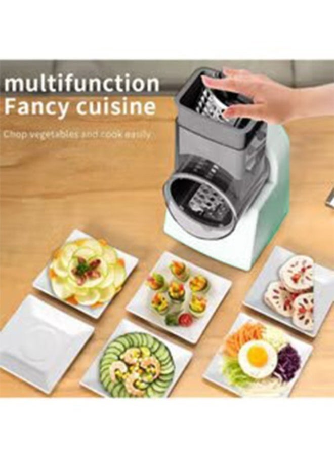 Denx Electric Vegetable Grater With 3 Pairs Of Different Shaped Blades Rechargeable With 50 Watts Of Electrical Power - From - Image 2