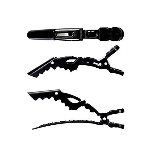BEINY 6Pcs Plastic Non Slip Hair Clips - Professional Hairdressing Styling Sectioning Clips - Salon Alligator Clips for Thick Hair - Haircut Accessories Hairgrips for Women Girls (Black) - Image 5
