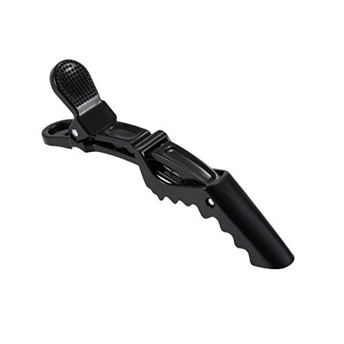 BEINY 6Pcs Plastic Non Slip Hair Clips - Professional Hairdressing Styling Sectioning Clips - Salon Alligator Clips for Thick Hair - Haircut Accessories Hairgrips for Women Girls (Black) - Image 2