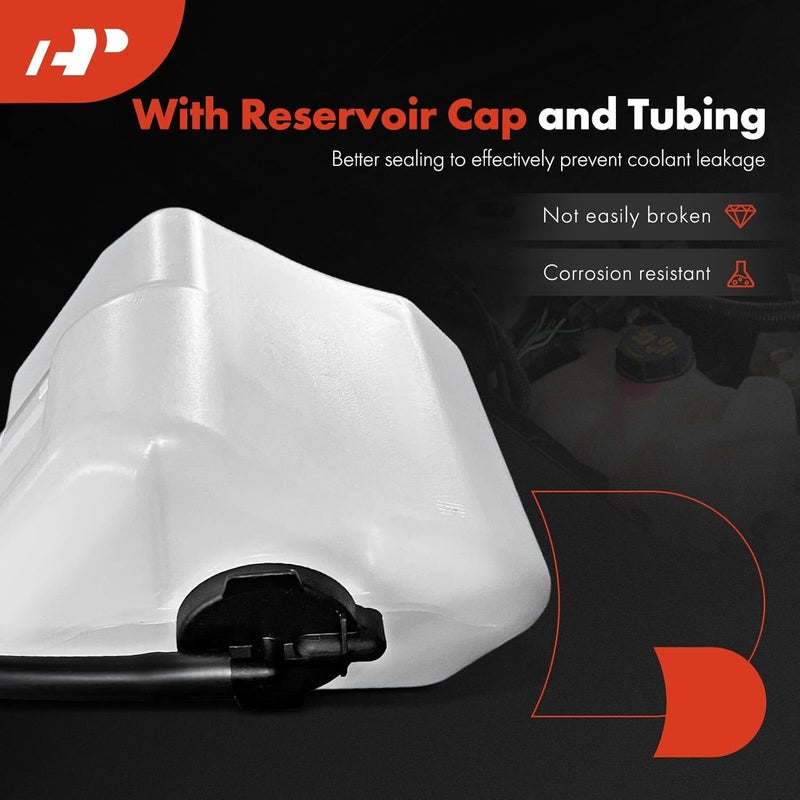 Engine Coolant Reservoir Tank with Cap  Hose - Image 3