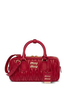 Miu Miu Small Arcadie Top Handle Bag in Matelassé Nappa Leather Crossbody Shoulder  - Image 1