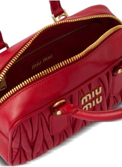 Miu Miu Small Arcadie Top Handle Bag in Matelassé Nappa Leather Crossbody Shoulder  - Image 4