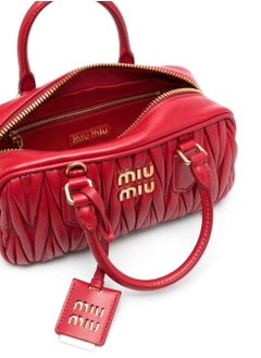 Miu Miu Small Arcadie Top Handle Bag in Matelassé Nappa Leather Crossbody Shoulder  - Image 3