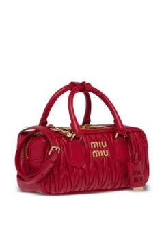 Miu Miu Small Arcadie Top Handle Bag in Matelassé Nappa Leather Crossbody Shoulder  - Image 2