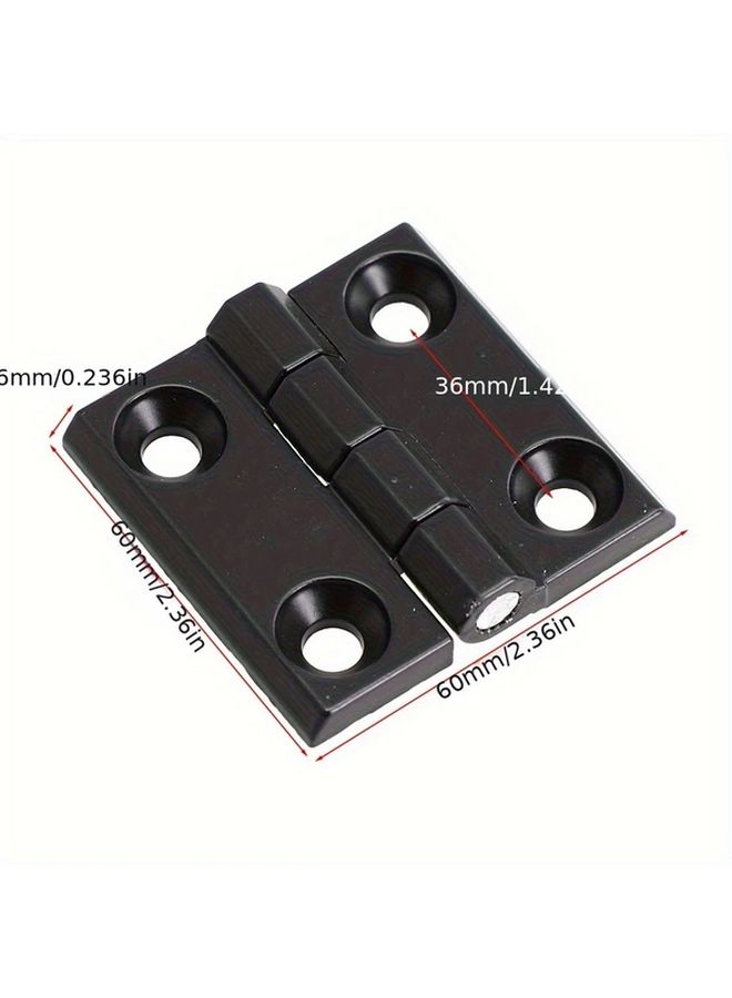 40X40 Silver Zinc Alloy Hinges For Aluminum Distribution Box Electrical Cabinet Door - Image 2