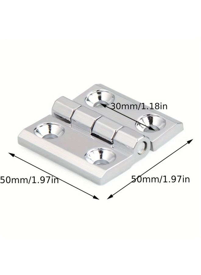 40X40 Silver Zinc Alloy Hinges For Aluminum Distribution Box Electrical Cabinet Door - Image 3