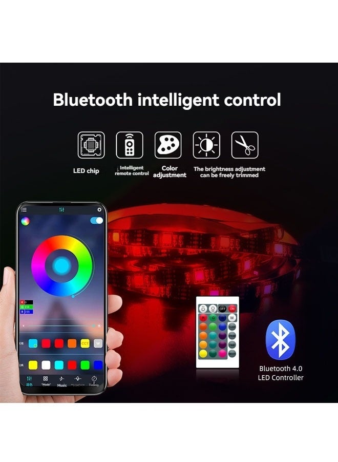 بيوينتي أضواء LED للتلفزيون أدى الخلفية، 5 م / 16.4 قدم RGB أدى الشريط أضواء للتلفزيون ل 50-80 بوصة، 150 أدى USB أدى الشريط الضوئي - Image 3