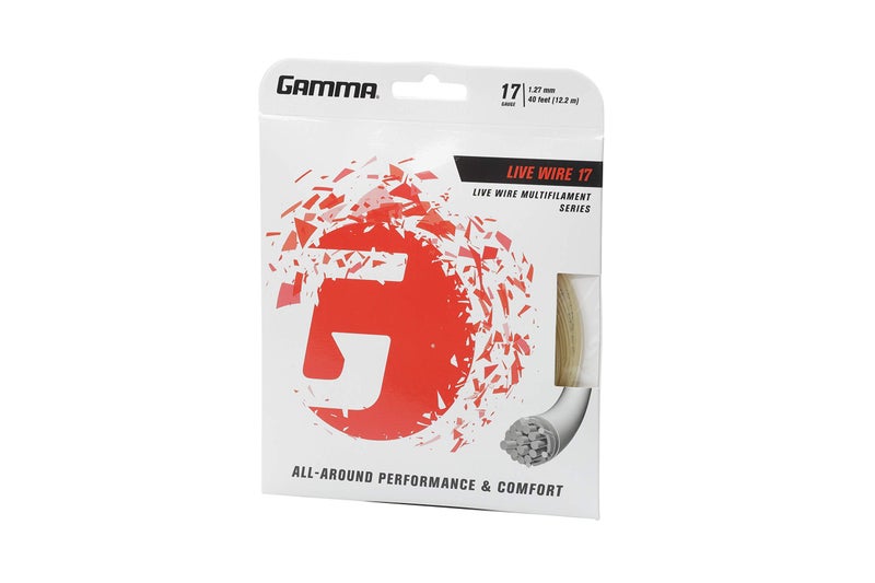 Gamma Live Wire 17G Tennis String, Natural - Image 4