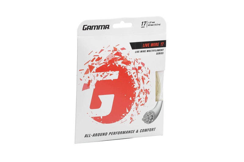Gamma Live Wire 17G Tennis String, Natural - Image 3