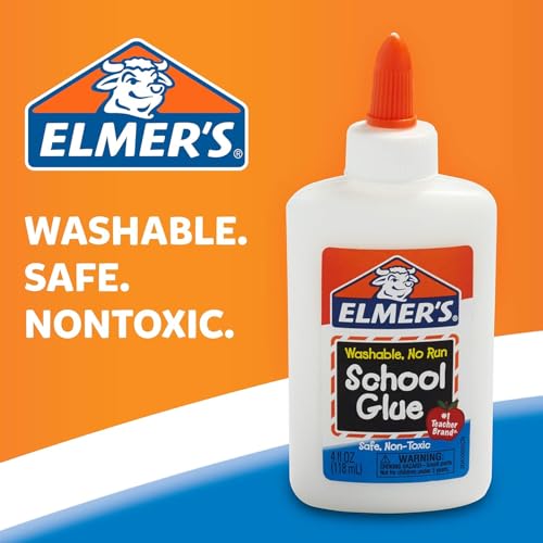 ELMER'S Elmers Liquid School Glue Slime Craft Safe and NonToxic Washable White 4 Ounces Each 12 Count For Classroom Home Office Teacher Supplies 1 Teacher Brand - Image 3