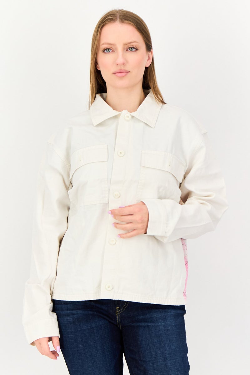 VANS Moca Judy Baca x Vans Women Long Sleeve Graphic Print Jacket, White - Image 1