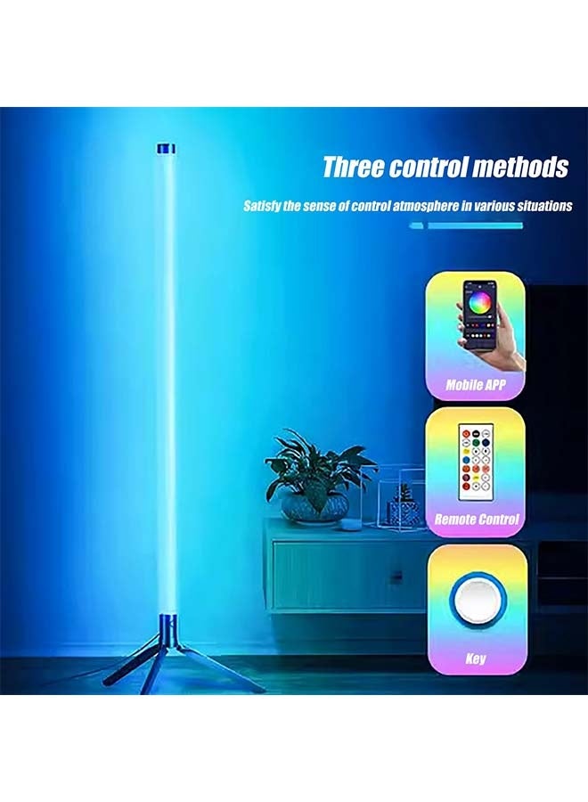 HaHaHai RGB LED Corner Floor Lamp, Smart Remote Control Floor Lamp, Ambiance Wall Corner Floor Lamp, 43 inch LED Corner Floor Lamp with APP and Remote Control,  RGB Corner Floor Lamp with Dimmable Music Sync Timer, Suitable for Reading, Living Room, Bedroom and Office - Image 3