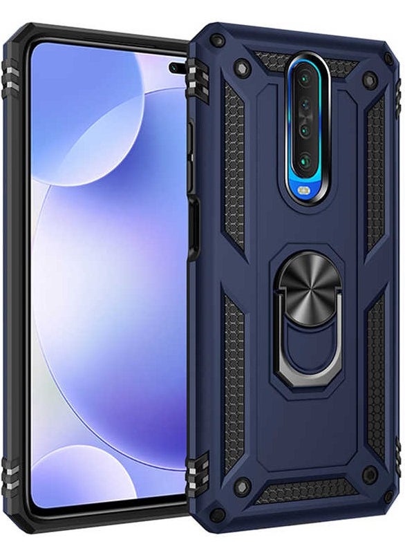 FUJİMAX - FUJIMAX Xiaomi Poco X2 Case Ring Phone Case with Armor Feature Special for Horizontal and Vertical Use - Image 1