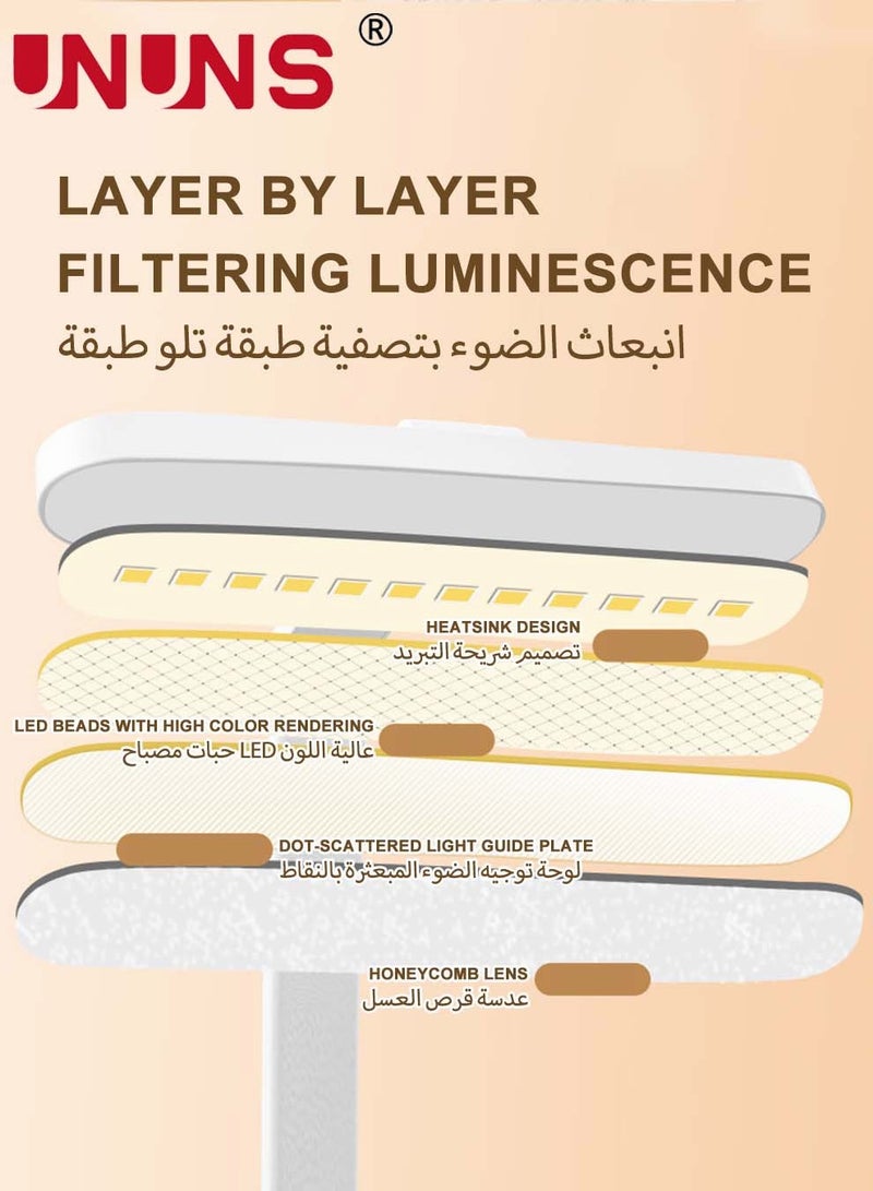 UNUNS LED Desk Lamp With USB Port,Eye-Caring Table Lamp With 3 Color Light Modes,Remote Control Desk Lamp Desk Light With Phone Holder And Storage,Led Desk Lamp - Image 5