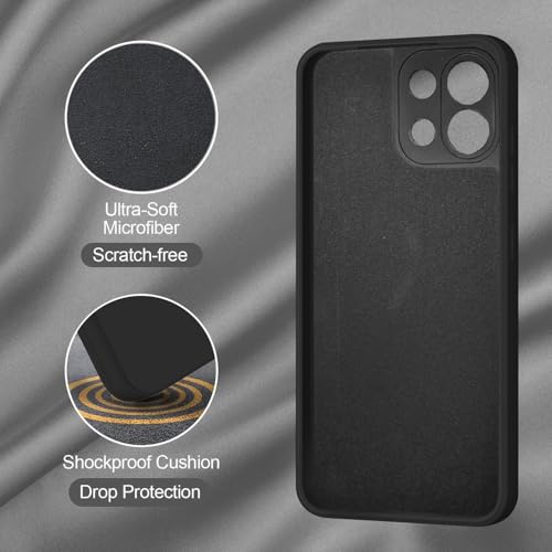 SBMS Silicone Back Cover Case for Oppo K13 5G | Soft Micro-Fibre Lining Inside | Camera Protection Bump | Shockproof Back Cover Case for Oppo K13 5G (Black) - Image 3