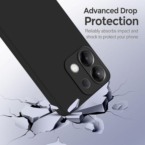 SBMS Silicone Back Cover Case for Oppo K13 5G | Soft Micro-Fibre Lining Inside | Camera Protection Bump | Shockproof Back Cover Case for Oppo K13 5G (Black) - Image 4