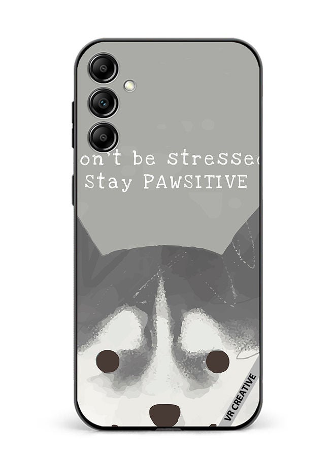 VR CREATIVE Protective Case Cover For Samsung Galaxy A34 Positive Dog Design Multicolour - Image 1