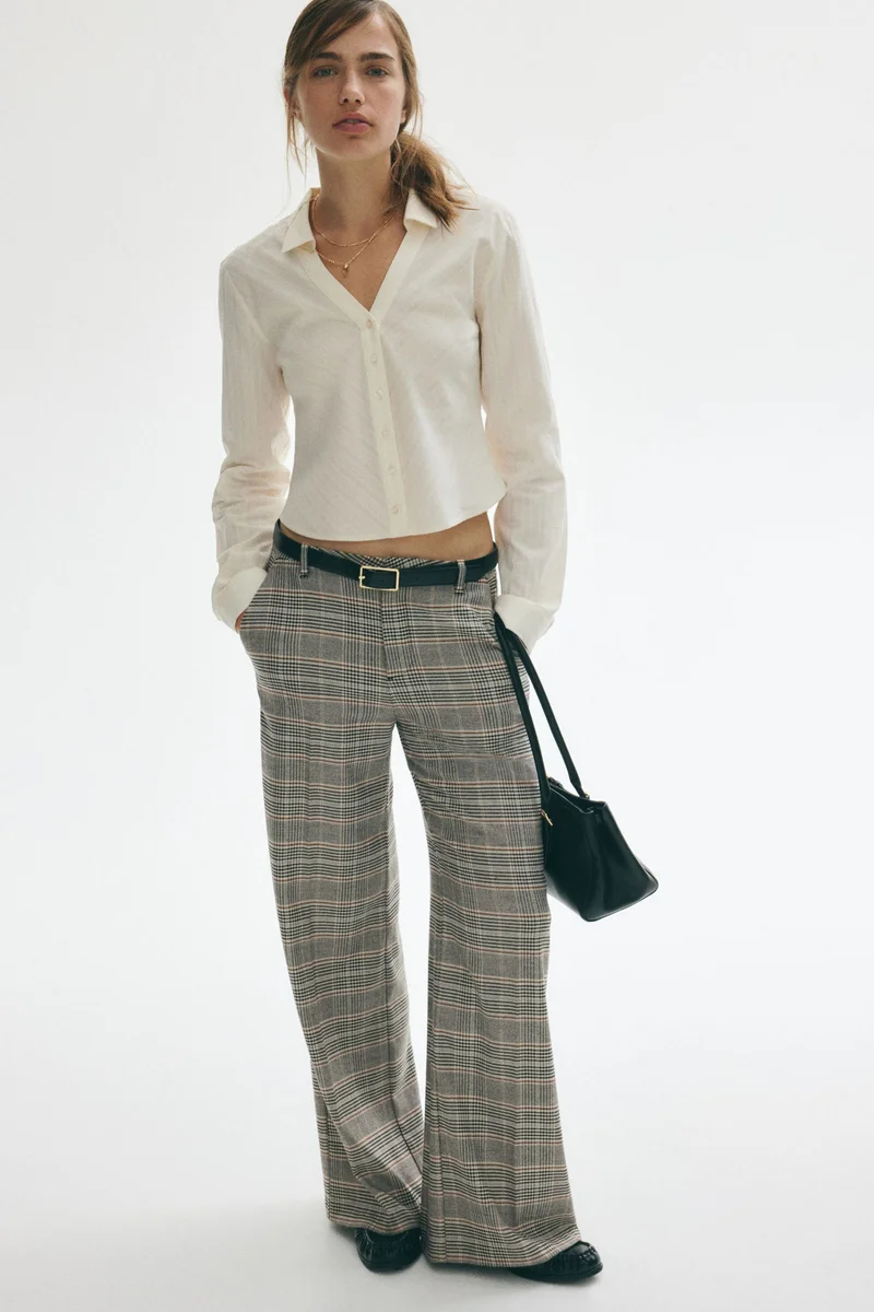 H&M Wide tailored trousers