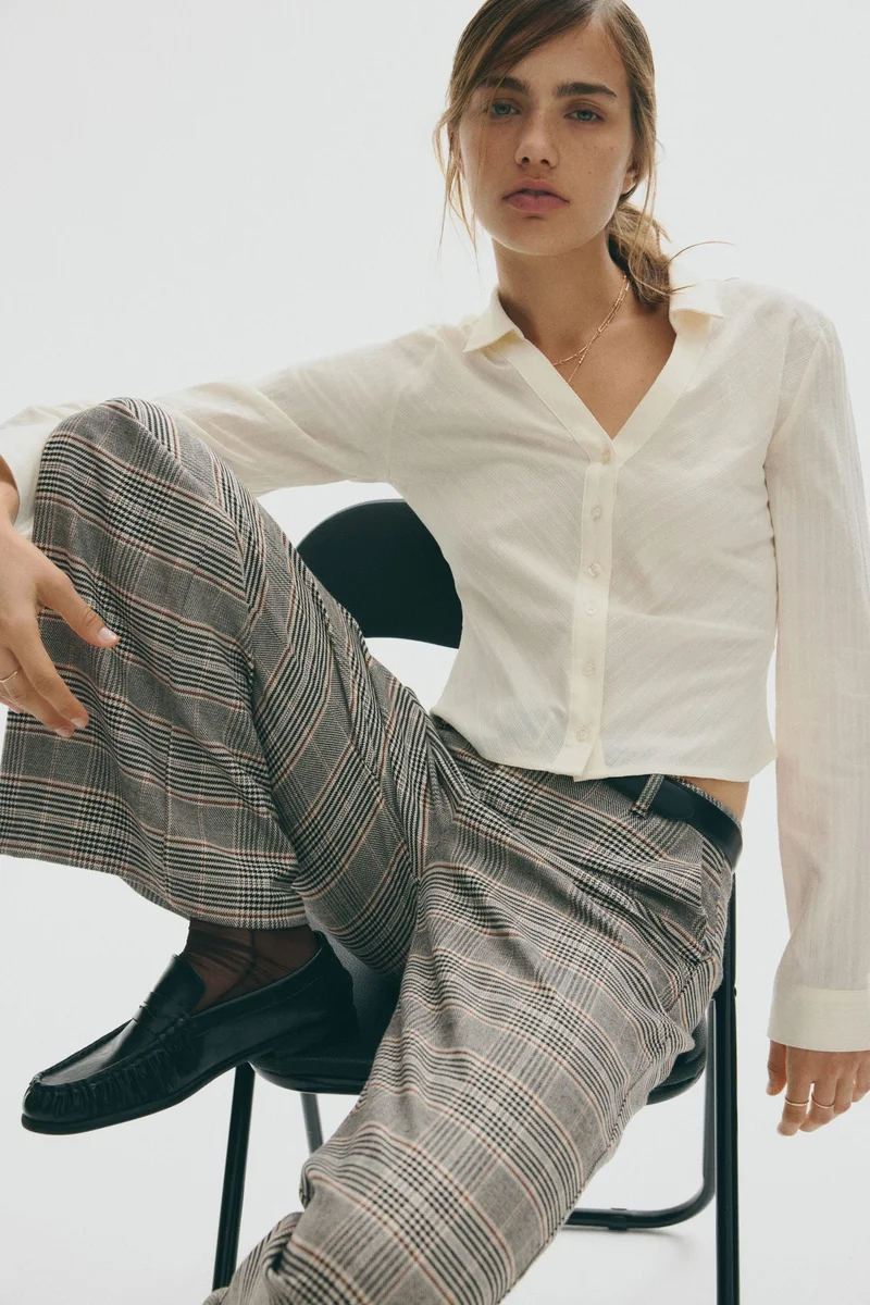 H&M Wide tailored trousers