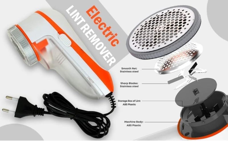 Marita Marita Lint Remover Fabric Brush Rechargeable for Woolen Sweaters Clothes Shirts Jackets Burr Remover Pill Remover from Carpets Curtains Multicolour - Image 5