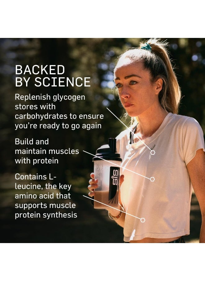 SIS REGO Rapid Recovery, Unique Vegan Recovery Formula,with carbohydrates to stimulate the recovery of normal muscle function & protein to support growth of muscle mass.2.5g L-LEUCINE, 21G protein,15 vit. & minerals Chocolate Flavour, 30 Servings, 1.5kg  - Image 4