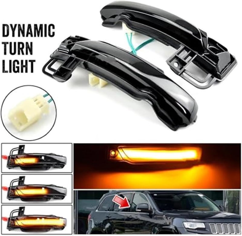Wivplex Dynamic Turn Signal Mirror Lamp for Jeep Cherokee 2011-2020 - Image 3