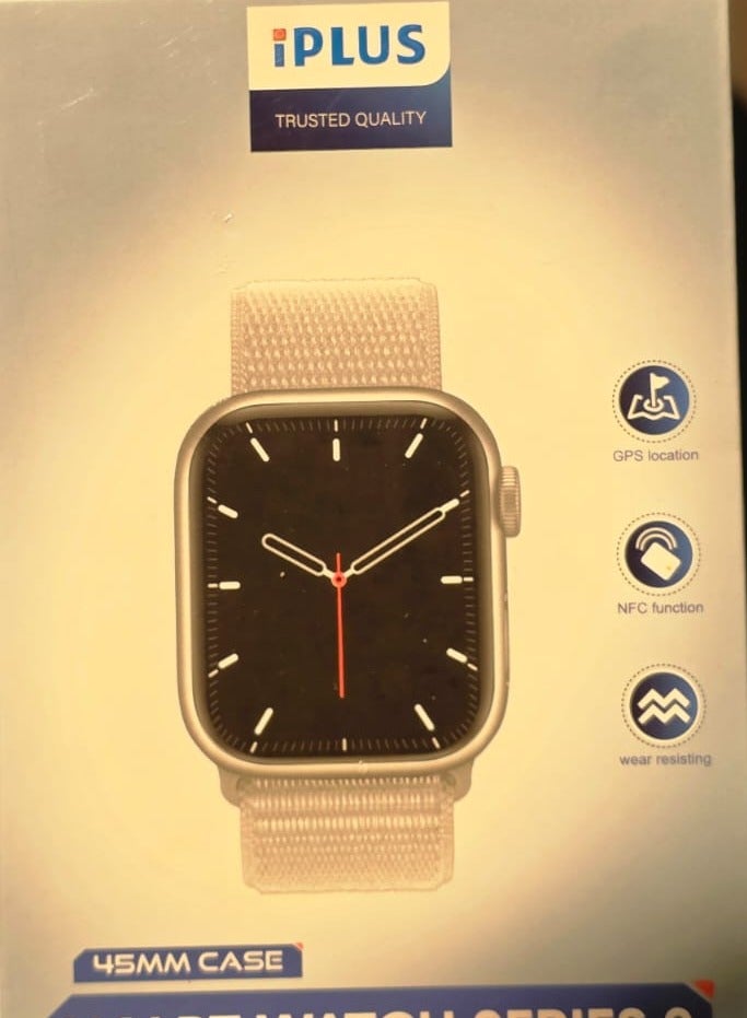 iplus 45mm Smart Watch 9th Generation with Two Straps and Iplus Screen Protector - Image 2