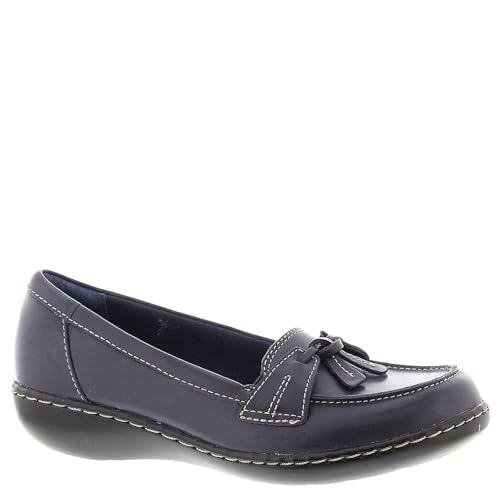 clarks حذاء كلاركس النسائي أشلاند بابل لوفر، أزرق داكن، 12 عريض - Image 2