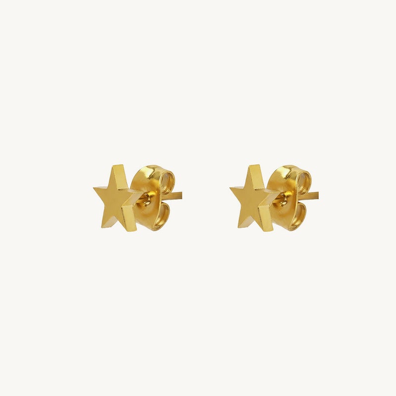 PALMONAS Mini Star Stud Earrings for Women | 18K Gold Plated, Waterproof & Anti-Tarnish - Image 1