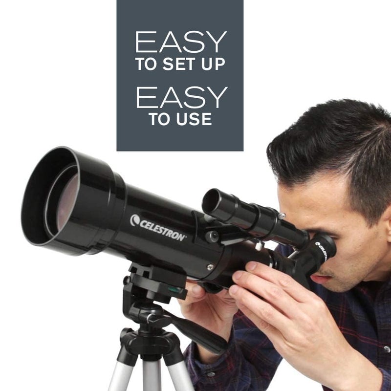 Celestron Travel Scope 70 Portable Telescope, Black - Image 3