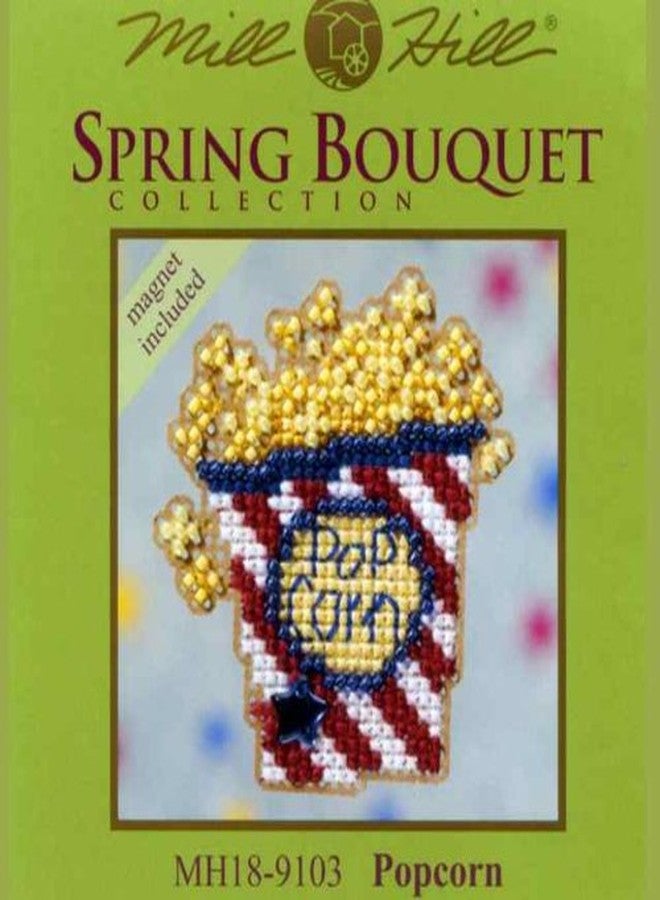 Mill Hill Popcorn Beaded Counted Cross Stitch Ornament Kit Mill Hill 2009 Spring Bouquet MH189103 - Image 2