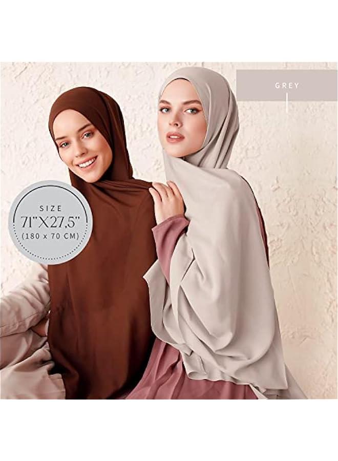 Arabest Soft Chiffon Hijab Scarf for Women - Stylish Muslim Headscarf Shawl - Image 3
