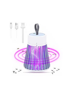 X spring Zapper Portable Electric Mosquito Zapper Indoor Outdoor Rechargeable Mosquito Killer Led Light Up To 6 Hours Of Battery Insect Fly Trap For Home Kitchen Backyard Patio And Camping  - Image 1