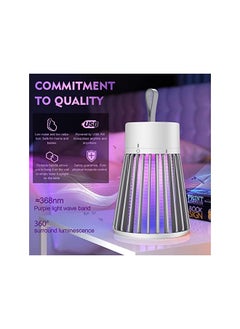 X spring Zapper Portable Electric Mosquito Zapper Indoor Outdoor Rechargeable Mosquito Killer Led Light Up To 6 Hours Of Battery Insect Fly Trap For Home Kitchen Backyard Patio And Camping  - Image 2