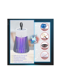 X spring Zapper Portable Electric Mosquito Zapper Indoor Outdoor Rechargeable Mosquito Killer Led Light Up To 6 Hours Of Battery Insect Fly Trap For Home Kitchen Backyard Patio And Camping  - Image 3