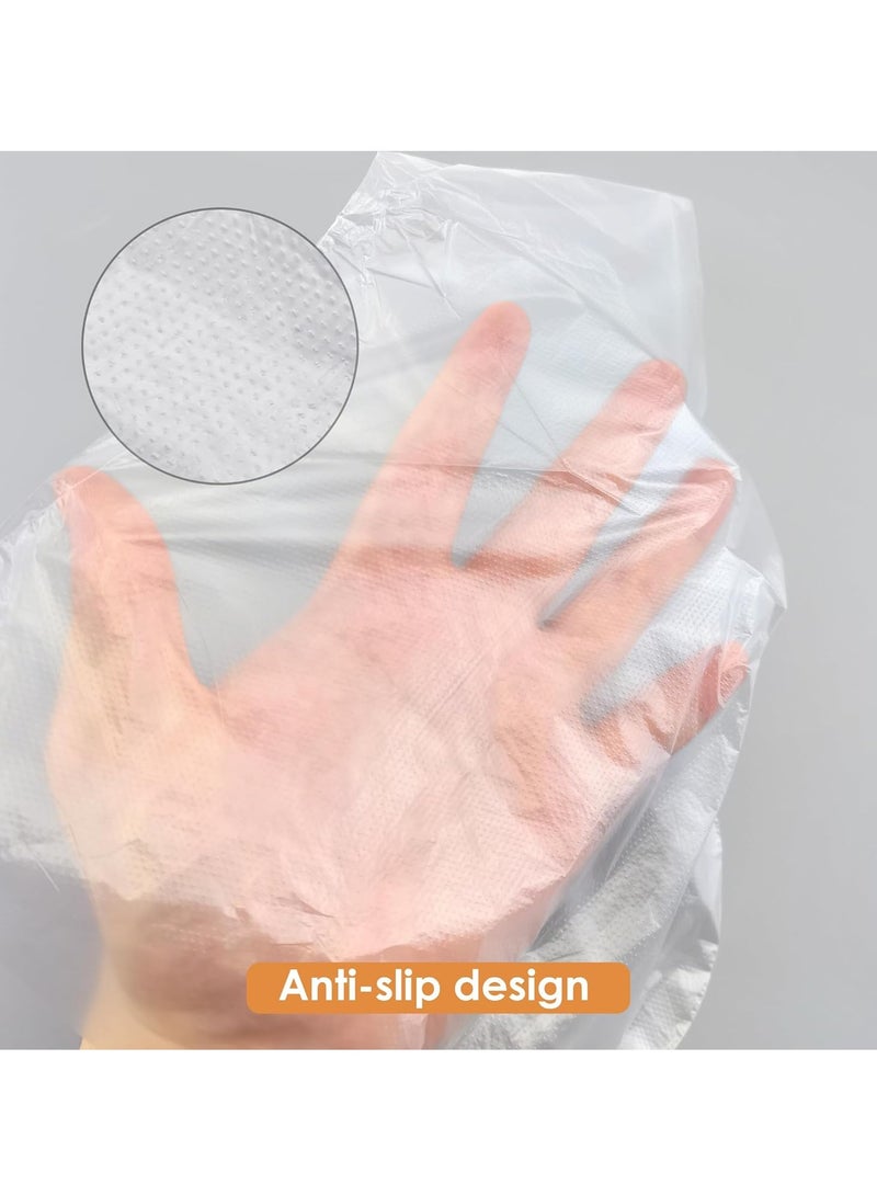 Generic 100 PCS Plastic Disposable Foot Covers, Paraffin Bath Liners for Feet, Clear Foot Mask Socks for Pedicure, Spa, Trial Shoe - Image 3